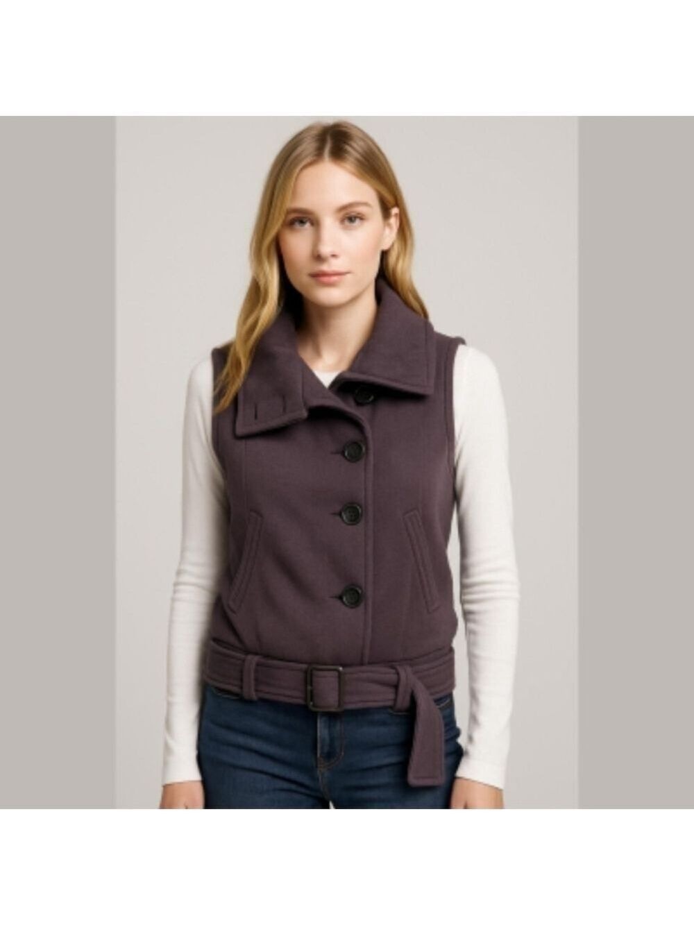 ARITZIA | Community Jacket Sleeveless Vest Organic Cotton Grey Sz XS